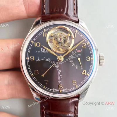 IWC Portugieser Tourbillon SS Slate-coloured Dial Replica Watch Swiss Grade